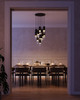 Alora - MP502204MBCR-13 - LED Pendant - Bordeaux - Matte Black/Clear Ribbed Glass