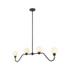 Alora - LP408148MB - Four Light Linear Pendant - Beckett - Matte Black