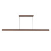 Alora - LP403160WT - LED Linear Pendant - Dottie - Walnut