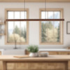 Alora - LP403148WT - LED Linear Pendant - Dottie - Walnut