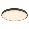 Alora - FM653015MBAR - LED Flush Mount - Evelyn - Matte Black/Alabaster
