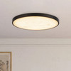 Alora - FM653015MBAR - LED Flush Mount - Evelyn - Matte Black/Alabaster