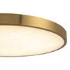 Alora - FM653012BGAR - LED Flush Mount - Evelyn - Brushed Gold/Alabaster