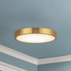 Alora - FM653007BGAR - LED Flush Mount - Evelyn - Brushed Gold/Alabaster