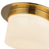 Alora - FM360115PTBAR - Two Light Flush Mount - Mineral - Patina Brass/Alabaster