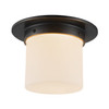 Alora - FM360085UBOP - One Light Flush Mount - Mineral - Urban Bronze/Matte Opal Glass