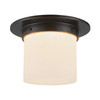 Alora - FM360085UBAR - One Light Flush Mount - Mineral - Urban Bronze/Alabaster