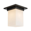 Alora - FM356808UBOP - One Light Flush Mount - Mineral - Urban Bronze/Matte Opal Glass