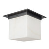 Alora - FM356118UBAR - One Light Flush Mount - Mineral - Urban Bronze/Alabaster