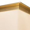 Alora - FM356118PTBOP - One Light Flush Mount - Mineral - Patina Brass/Opal Glass