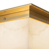 Alora - FM356115PTBAR - Two Light Flush Mount - Mineral - Patina Brass/Alabaster