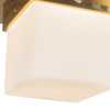 Alora - FM356085PTBOP - One Light Flush Mount - Mineral - Patina Brass/Opal Glass