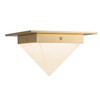 Alora - FM345084PTBAR - One Light Flush Mount - Mineral - Patina Brass/Alabaster
