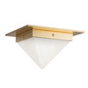 Alora - FM345084PTBAR - One Light Flush Mount - Mineral - Patina Brass/Alabaster