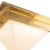 Alora - FM345084PTBAR - One Light Flush Mount - Mineral - Patina Brass/Alabaster
