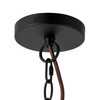 Alora - CH654624MBRC - Six Light Chandelier - Faye - Matte Black/Clear Ribbed Glass