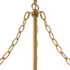 Alora - CH654624BGRC - Six Light Chandelier - Faye - Brushed Gold/Clear Ribbed Glass