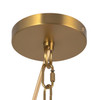 Alora - CH445330BGWL - Three Light Chandelier - Sloan - Brushed Gold/White Linen