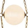 Alora - CH372103VBCDG - LED Chandelier - Petra - Vintage Brass/Cloud Glass