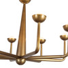 Alora - CH313830VB - LED Chandelier - Spade - Vintage Brass