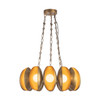 Alora - CH305725VB - LED Chandelier - Cortez - Vintage Brass
