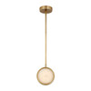 Alora - PD325106VBAR-UNV - LED Pendant - Blanco - Vintage Brass/Alabaster