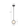 Alora - PD325106UBAR-UNV - LED Pendant - Blanco - Urban Bronze/Alabaster
