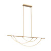 Alora - LP317460VB-UNV-010 - LED Linear Pendant - Aryas - Vintage Brass