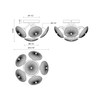 Alora - FM417606BGCR-UNV - LED Flush Mount - Hera - Brushed Gold/Clear Ribbed Glass