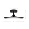 Alora - SF418012MB-UNV - LED Semi Flush Mount - Issa - Matte Black
