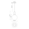 Alora - PD601608AGCL - One Light Pendant - Soji - Aged Gold/Clear Glass