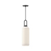 Alora - PD401606MBOP - One Light Pendant - Soji - Matte Black/Opal Matte Glass