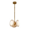 Alora - PD320313VBAR-UNV - LED Pendant - Alonso - Vintage Brass/Alabaster
