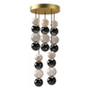 Alora - MP321805NB - LED Pendant - Onyx - Natural Brass