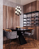 Alora - MP321805NB - LED Pendant - Onyx - Natural Brass