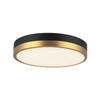 Alora - FM554211AGMB-5CCT - LED Flush Mount - Adelaide - Aged Gold/Matte Black