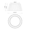 Alora - FM528514MB - Two Light Flush Mount - Plisse - Matte Black