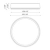 Alora - FM503611BN-5CCT - LED Flush Mount - Laval - Brushed Nickel