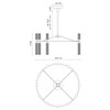 Alora - CH348038UBFR-UNV - LED Chandelier - Edwin - Urban Bronze/Frosted Ribbed Glass