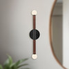 Alora - WV612223MBOP-UNV - LED Wall/Vanity - Arden - Matte Black/Opal Glass