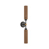 Alora - WV491223MBTJ - Two Light Vanity - Colby - Matte Black/Tan Jute