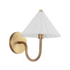 Alora - WV451808AGOP - One Light Vanity - Serena - Aged Gold/Opal Glass