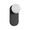Alora - WV425112MBOP - One Light Vanity - Ariel - Matte Black/Opal Glass
