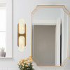 Alora - WV357217VBAR - Two Light Wall Vanity - Odin - Vintage Brass/Alabaster