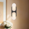 Alora - WV357214UBAR - Two Light Wall Vanity - Odin - Urban Bronze/Alabaster