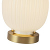 Alora - TL579107BGGR - One Light Table Lamp - Cherise - Brushed Gold/Glossy Ribbed Opal Glass
