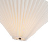 Alora - SF497016MBFW - One Light Semi-Flush Mount - Bridgette - Matte Black/Folded White