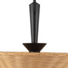 Alora - PD497016MBRA - One Light Pendant - Bridgette - Matte Black/Rattan