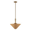 Alora - PD497016BGRA - One Light Pendant - Bridgette - Brushed Gold/Rattan
