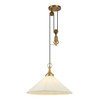 Alora - PD447120BGWL - One Light Pendant - Ellen - Brushed Gold/White Linen